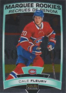 Cale Fleury Montreal Canadiens Upper Deck O-Pee-Chee Platinum 2019/20 Marquee Rookies #158