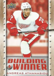 Andreas Athanasiou Detroit Red Wings Tim Hortons Detroit Red Wings Team Set 2019/20 Building a Winner #BW-05