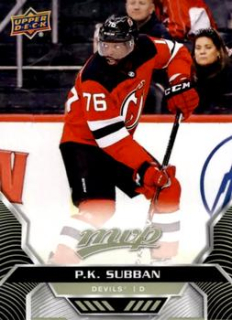 P.K. Subban New Jersey Devils Upper Deck MVP 2020/21 #150