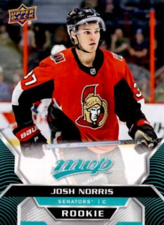 Josh Norris Ottawa Senators Upper Deck MVP 2020/21 Rookie #234
