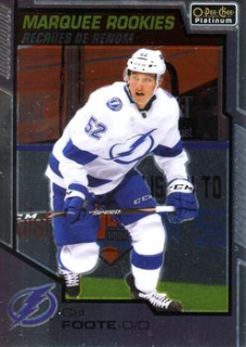 Cal Foote Tampa Bay Lightning Upper Deck O-Pee-Chee Platinum 2020/21 Marquee Rookies #191