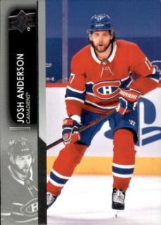 Josh Anderson Montreal Canadiens Upper Deck 2021/22 Series 1 #95