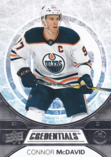 Connor McDavid Edmonton Oilers Upper Deck Credentials 2021/22 #1