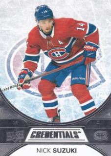 Nick Suzuki Montreal Canadiens Upper Deck Credentials 2021/22 #26