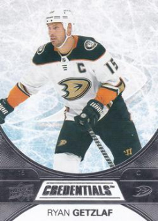 Ryan Getzlaf Anaheim Ducks Upper Deck Credentials 2021/22 #33