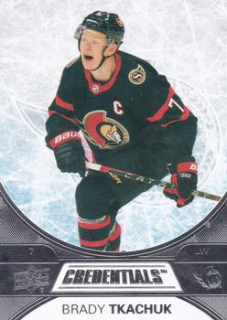 Brady Tkachuk Ottawa Senators Upper Deck Credentials 2021/22 #46