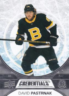 David Pastrnak Boston Bruins Upper Deck Credentials 2021/22 #49