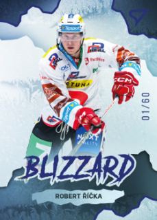 Robert Ricka Pardubice Tipsport ELH 2022/23 SportZoo 1. serie Blizzard Blue /60 #BL-18