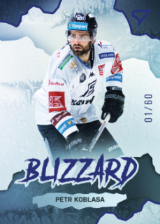 Petr Koblasa Karlovy Vary Tipsport ELH 2022/23 SportZoo 1. serie Blizzard Blue /60 #BL-32