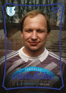 Jaroslav Netolicka Vitkovice Dekady Fotbalove Ligy 2023 SportZoo Blue /65 #N-015