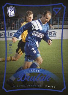Radek Drulak Drnovice Dekady Fotbalove Ligy 2023 SportZoo Blue /65 #N-017