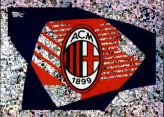 Club Logo A.C. Milan samolepka Topps UEFA Champions League 2023/24 #28