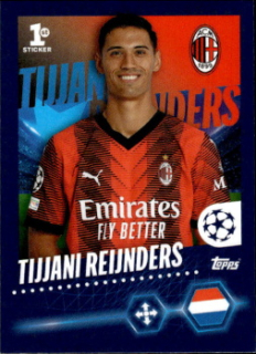 Tijjani Reijnders A.C. Milan samolepka Topps UEFA Champions League 2023/24 #39
