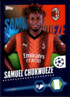 Samuel Chukwueze A.C. Milan samolepka Topps UEFA Champions League 2023/24 #40