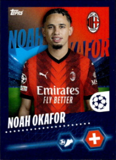Noah Okafor A.C. Milan samolepka Topps UEFA Champions League 2023/24 #42