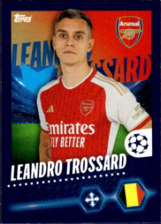 Leandro Trossard Arsenal samolepka Topps UEFA Champions League 2023/24 #55