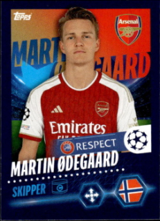 Martin Odegaard Arsenal samolepka Topps UEFA Champions League 2023/24 #57
