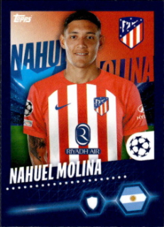 Nahuel Molina Atletico Madrid samolepka Topps UEFA Champions League 2023/24 #71