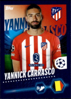 Yannick Carrasco Atletico Madrid samolepka Topps UEFA Champions League 2023/24 #77