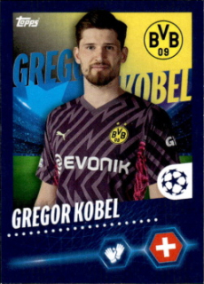 Gregor Kobel Borussia Dortmund samolepka Topps UEFA Champions League 2023/24 #86