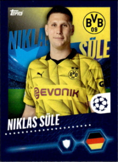 Niklas Sule Borussia Dortmund samolepka Topps UEFA Champions League 2023/24 #90