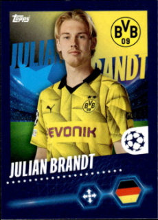 Julian Brandt Borussia Dortmund samolepka Topps UEFA Champions League 2023/24 #94