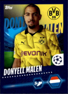 Donyell Malen Borussia Dortmund samolepka Topps UEFA Champions League 2023/24 #100