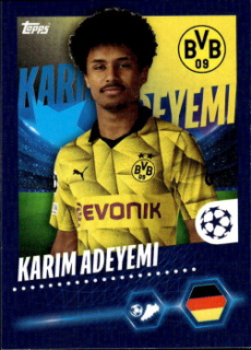Karim Adeyemi Borussia Dortmund samolepka Topps UEFA Champions League 2023/24 #101