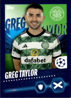 Greg Taylor Celtic Glasgow samolepka Topps UEFA Champions League 2023/24 #107