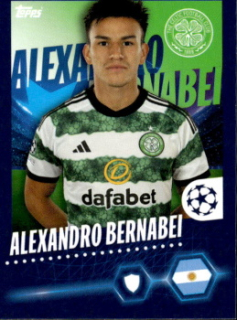 Alexandro Bernabei Celtic Glasgow samolepka Topps UEFA Champions League 2023/24 #110
