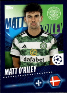 Matt O'Riley Celtic Glasgow samolepka Topps UEFA Champions League 2023/24 #114
