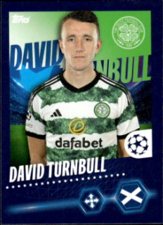 David Turnbull Celtic Glasgow samolepka Topps UEFA Champions League 2023/24 #116