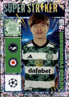 Kyogo Furuhashi Celtic Glasgow samolepka Topps UEFA Champions League 2023/24 Super Striker #118