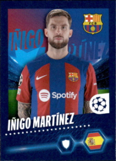 Inigo Martinez FC Barcelona samolepka Topps UEFA Champions League 2023/24 #129