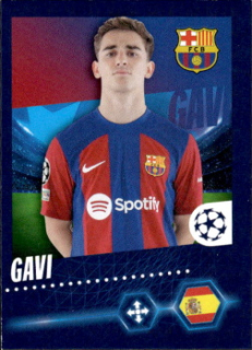 Gavi FC Barcelona samolepka Topps UEFA Champions League 2023/24 #132
