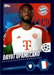 Dayot Upamecano Bayern Munchen samolepka Topps UEFA Champions League 2023/24 #144