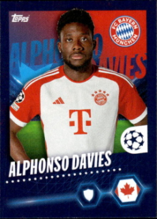 Alphonso Davies Bayern Munchen samolepka Topps UEFA Champions League 2023/24 #149