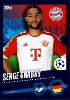 Serge Gnabry Bayern Munchen samolepka Topps UEFA Champions League 2023/24 #155