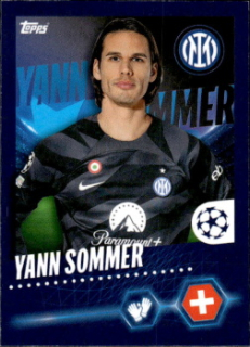 Yann Sommer Internazionale Milano samolepka Topps UEFA Champions League 2023/24 #162