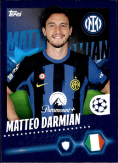 Matteo Darmian Internazionale Milano samolepka Topps UEFA Champions League 2023/24 #167