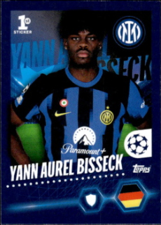 Yann Aurel Bisseck Internazionale Milano samolepka Topps UEFA Champions League 2023/24 #169