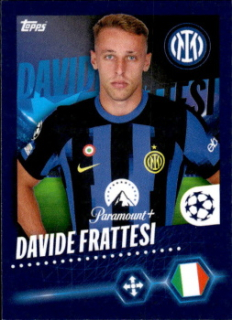 Davide Frattesi Internazionale Milano samolepka Topps UEFA Champions League 2023/24 #171