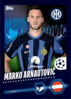Marko Arnautovic Internazionale Milano samolepka Topps UEFA Champions League 2023/24 #175