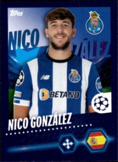 Nico Gonzalez FC Porto samolepka Topps UEFA Champions League 2023/24 #188