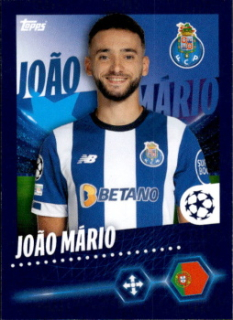 Joao Mario FC Porto samolepka Topps UEFA Champions League 2023/24 #190