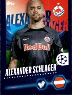 Alexander Schlager FC Red Bull Salzburg samolepka Topps UEFA Champions League 2023/24 #200