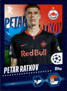 Petar Ratkov FC Red Bull Salzburg samolepka Topps UEFA Champions League 2023/24 #212