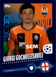 Giorgi Gocholeishvili Shakhtar Donetsk samolepka Topps UEFA Champions League 2023/24 #221