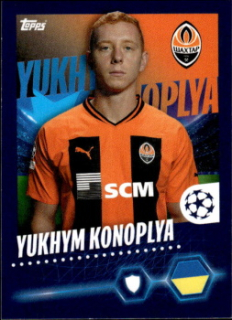 Yukhym Konoplya Shakhtar Donetsk samolepka Topps UEFA Champions League 2023/24 #223