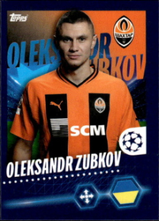 Oleksandr Zubkov Shakhtar Donetsk samolepka Topps UEFA Champions League 2023/24 #226